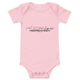 Baby Rompertje Heerenveen Pink 3-6m houten cadeau decoratie relatiegeschenk van WoodWideCities
