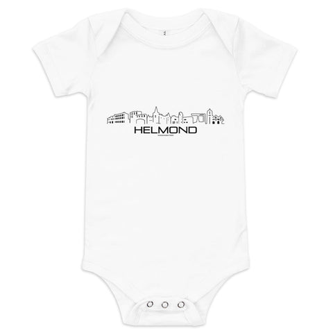 Baby Rompertje Helmond houten cadeau decoratie relatiegeschenk van WoodWideCities