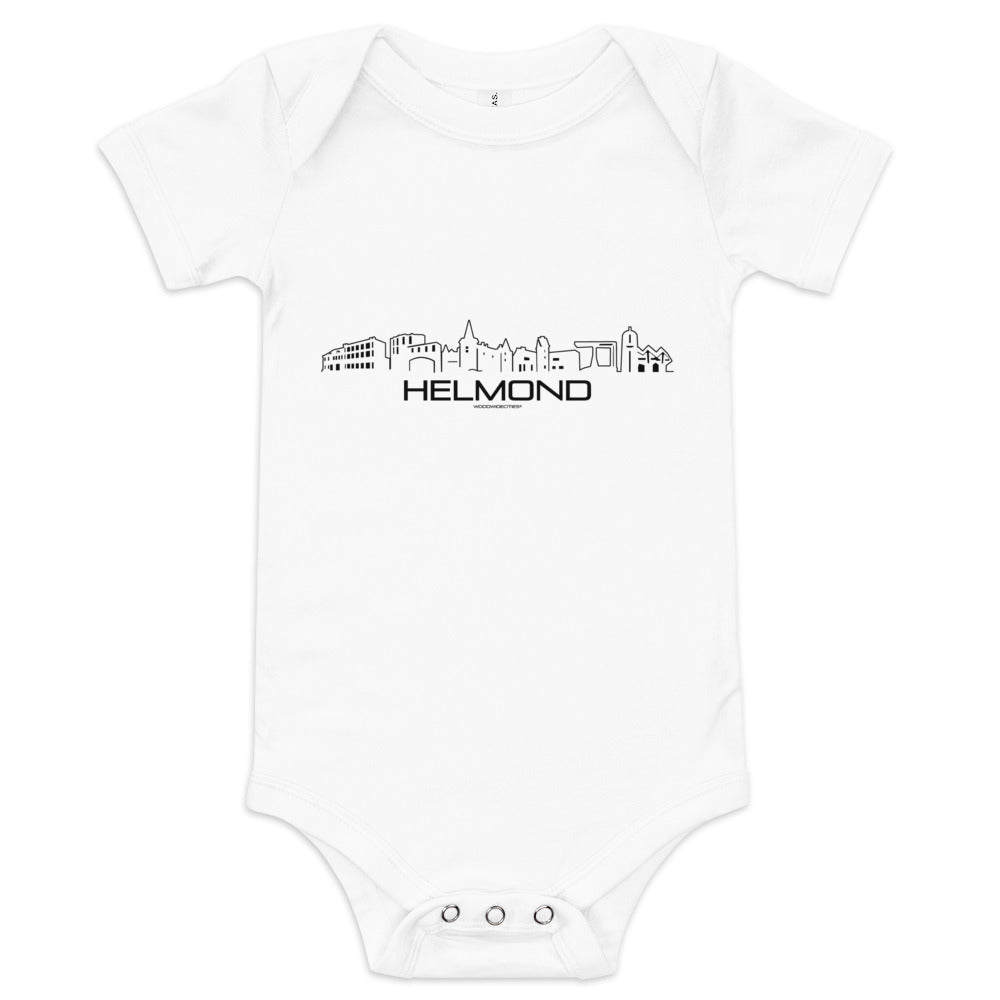 Baby Rompertje Helmond houten cadeau decoratie relatiegeschenk van WoodWideCities