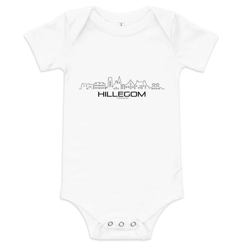 Baby Rompertje Hillegom White 3-6m houten cadeau decoratie relatiegeschenk van WoodWideCities