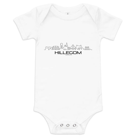 Baby Rompertje Hillegom White 3-6m houten cadeau decoratie relatiegeschenk van WoodWideCities