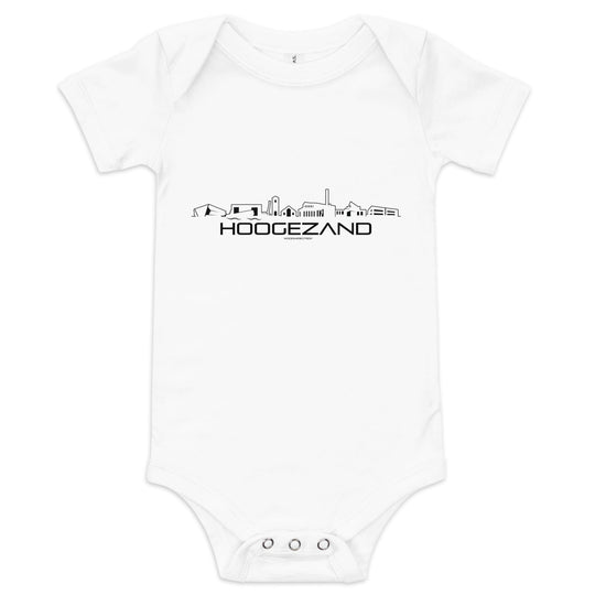 Baby Rompertje Hoogezand White 3-6m houten cadeau decoratie relatiegeschenk van WoodWideCities