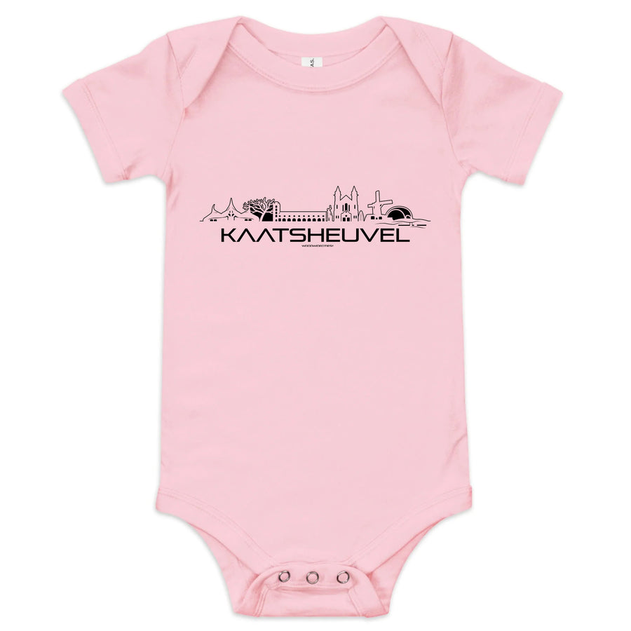 Baby Rompertje Kaatsheuvel uniek cadeau voor baby geboren in Kaatsheuvel geschenk van WoodWideCities