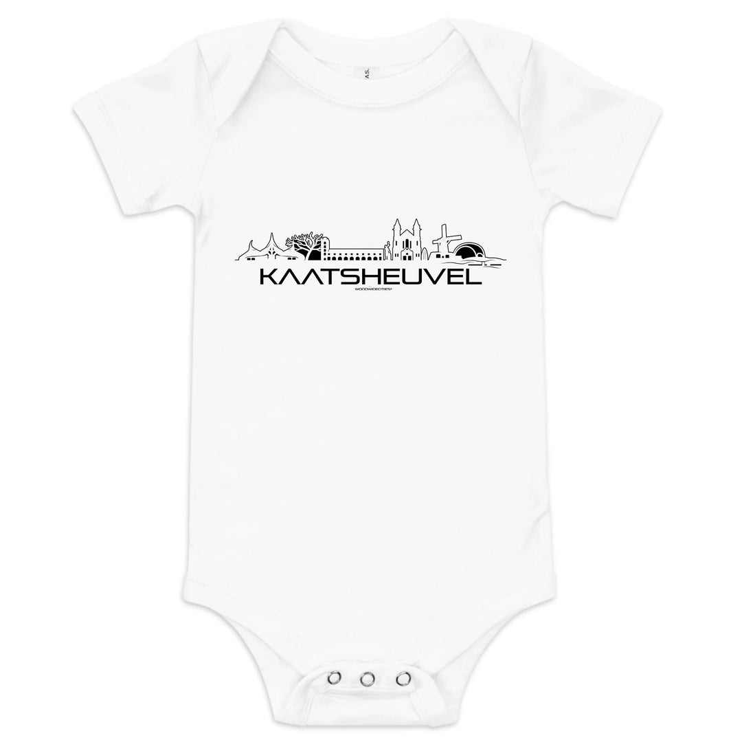 Baby Rompertje Kaatsheuvel uniek cadeau voor baby geboren in Kaatsheuvel geschenk van WoodWideCities