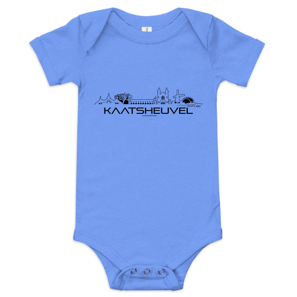 Baby Rompertje Kaatsheuvel uniek cadeau voor baby geboren in Kaatsheuvel geschenk van WoodWideCities