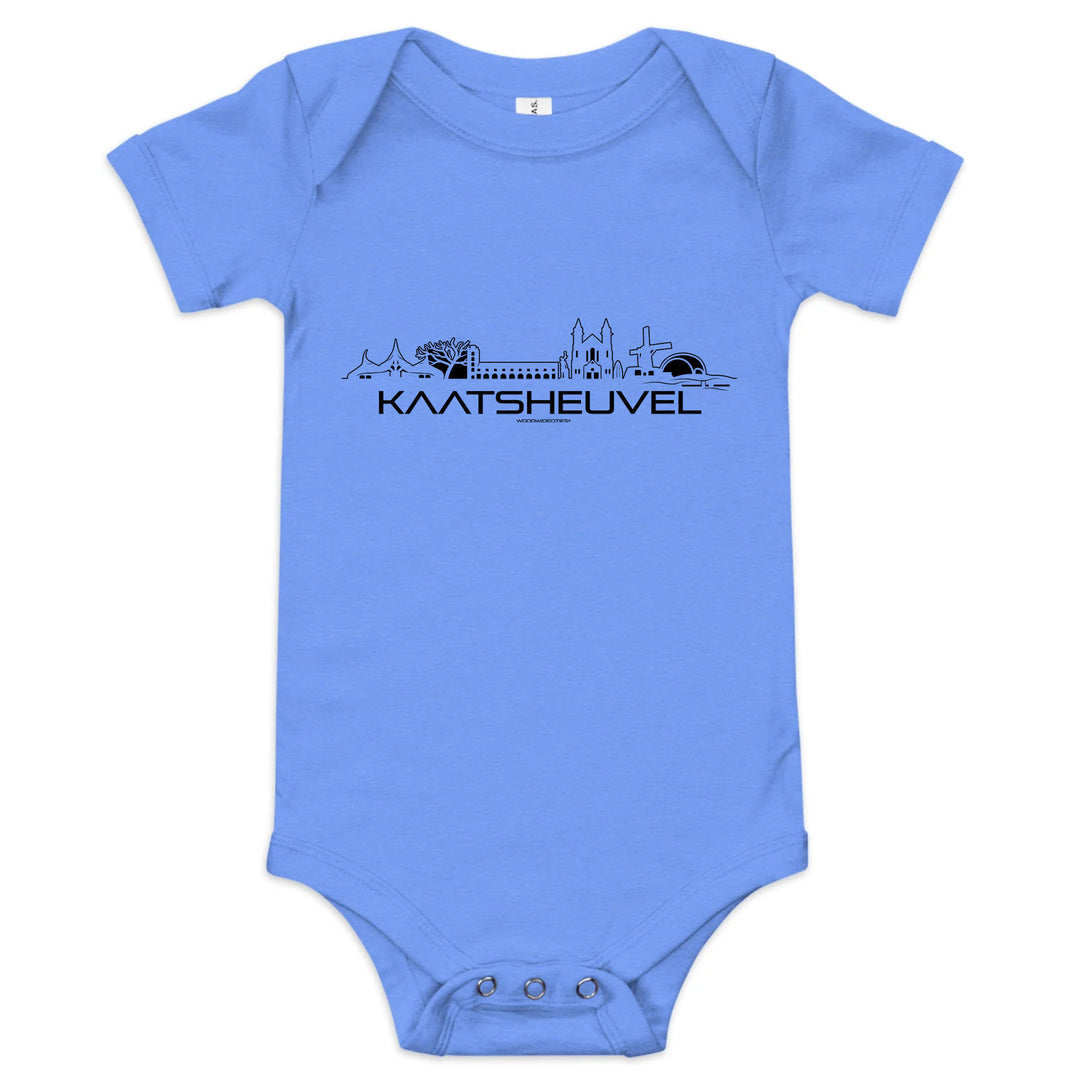 Baby Rompertje Kaatsheuvel uniek cadeau voor baby geboren in Kaatsheuvel geschenk van WoodWideCities