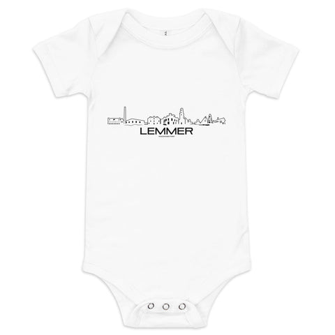 Baby Rompertje Lemmer houten cadeau decoratie relatiegeschenk van WoodWideCities