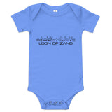 Baby Rompertje Loon Op Zand Heather Columbia Blue 3-6m houten cadeau decoratie relatiegeschenk van WoodWideCities