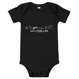 Baby Rompertje Maassluis Black 3-6m houten cadeau decoratie relatiegeschenk van WoodWideCities