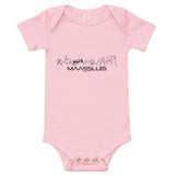 Baby Rompertje Maassluis houten cadeau decoratie relatiegeschenk van WoodWideCities