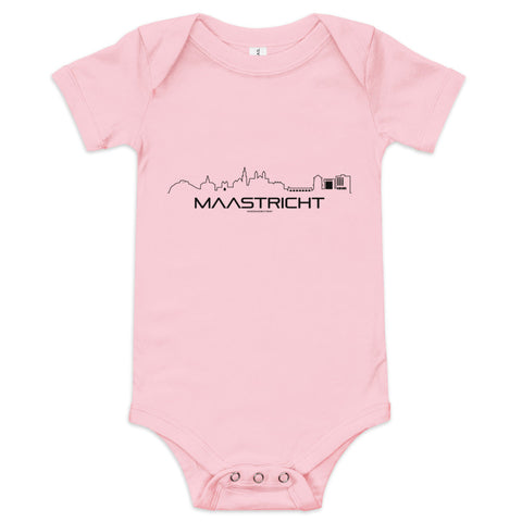 Baby Rompertje Maastricht houten cadeau decoratie relatiegeschenk van WoodWideCities