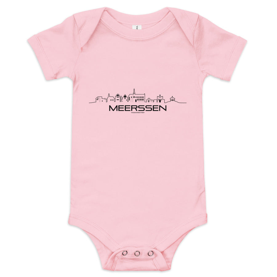 Baby Rompertje Meerssen houten cadeau decoratie relatiegeschenk van WoodWideCities