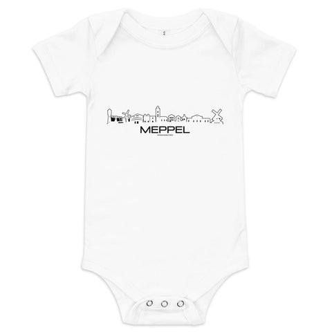 Baby Rompertje Meppel houten cadeau decoratie relatiegeschenk van WoodWideCities