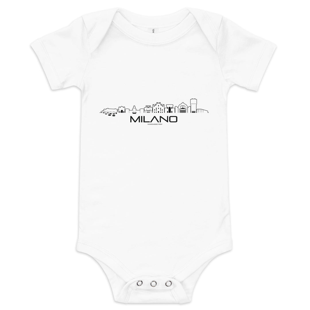 Baby Rompertje Milano White 3-6m houten cadeau decoratie relatiegeschenk van WoodWideCities