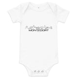 Baby Rompertje Montfoort Wit 3-6 m houten cadeau decoratie relatiegeschenk van WoodWideCities