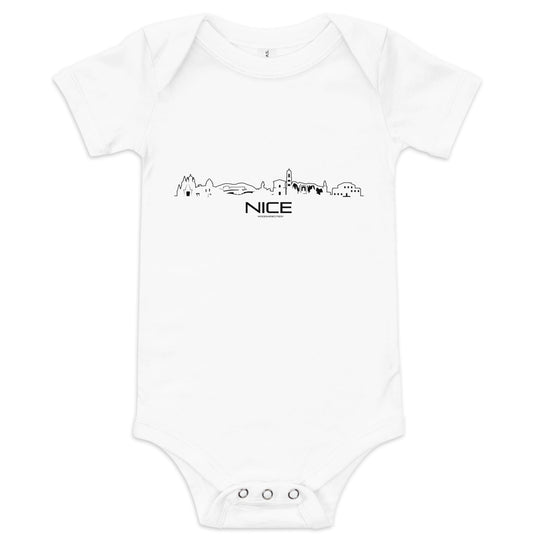 Baby Rompertje Nice White 3-6m houten cadeau decoratie relatiegeschenk van WoodWideCities