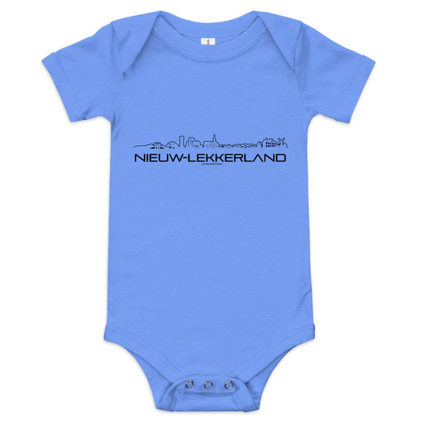 Baby Rompertje Nieuw-Lekkerland uniek cadeau voor baby geboren in Nieuw-Lekkerland geschenk van WoodWideCities