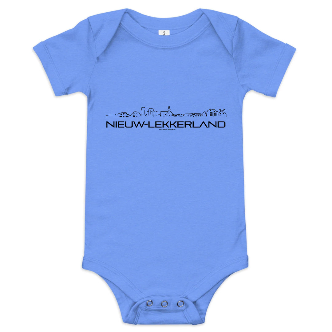 Baby Rompertje Nieuw-Lekkerland uniek cadeau voor baby geboren in Nieuw-Lekkerland geschenk van WoodWideCities