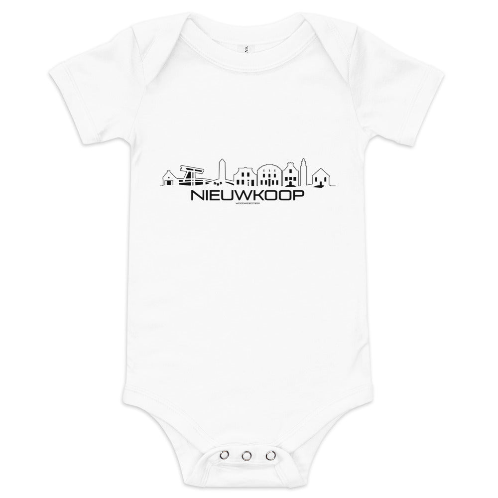 Baby Rompertje Nieuwkoop houten cadeau decoratie relatiegeschenk van WoodWideCities