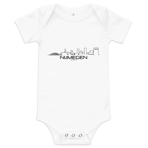 Baby Rompertje Nijmegen houten cadeau decoratie relatiegeschenk van WoodWideCities