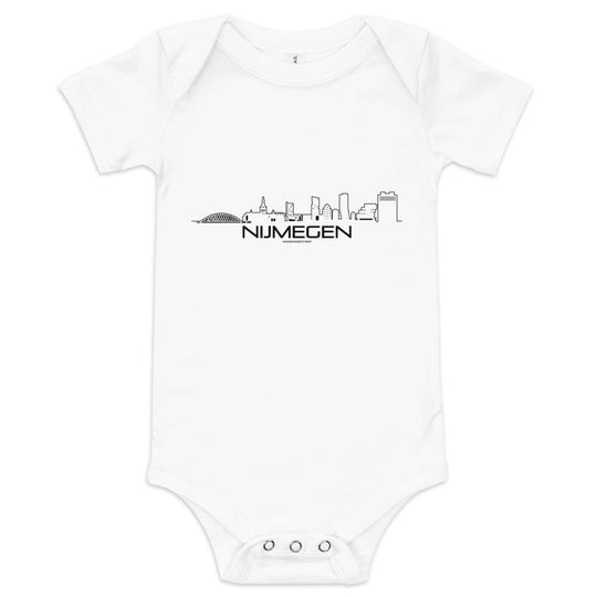 Baby Rompertje Nijmegen houten cadeau decoratie relatiegeschenk van WoodWideCities