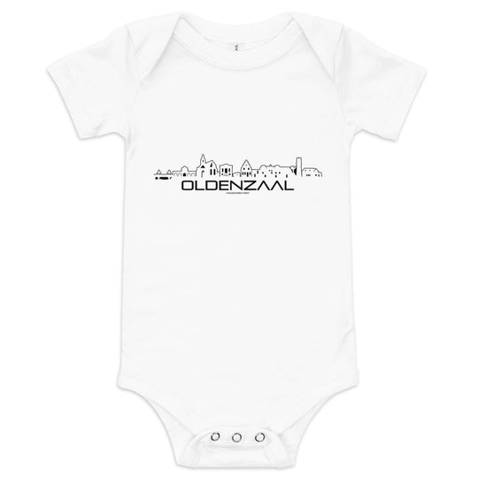 Baby Rompertje Oldenzaal houten cadeau decoratie relatiegeschenk van WoodWideCities