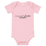 Baby Rompertje Ommen Pink 3-6m houten cadeau decoratie relatiegeschenk van WoodWideCities