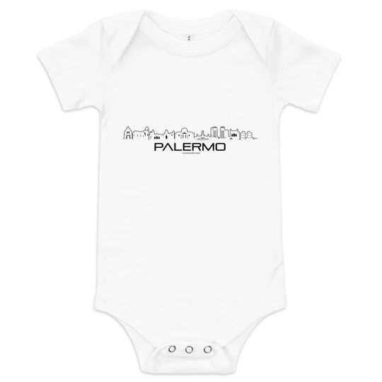 Baby Rompertje Palermo White 3-6m houten cadeau decoratie relatiegeschenk van WoodWideCities