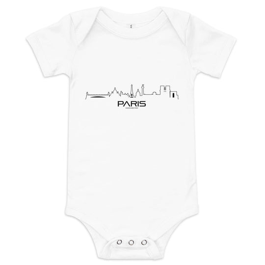 Baby Rompertje Parijs houten cadeau decoratie relatiegeschenk van WoodWideCities