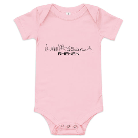 Baby Rompertje Rhenen houten cadeau decoratie relatiegeschenk van WoodWideCities