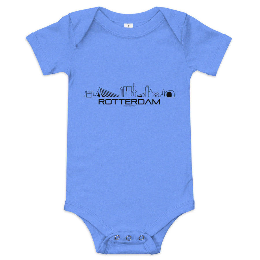 Baby Rompertje Rotterdam houten cadeau decoratie relatiegeschenk van WoodWideCities