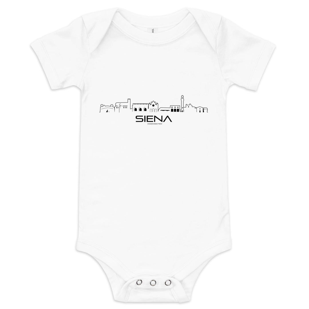 Baby Rompertje Siena White 3-6m houten cadeau decoratie relatiegeschenk van WoodWideCities