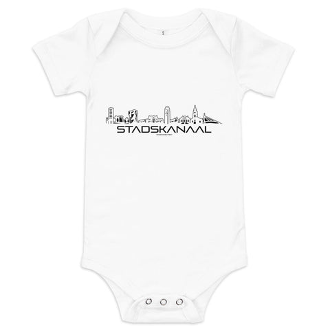 Baby Rompertje Stadskanaal houten cadeau decoratie relatiegeschenk van WoodWideCities