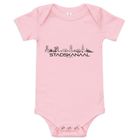 Baby Rompertje Stadskanaal houten cadeau decoratie relatiegeschenk van WoodWideCities