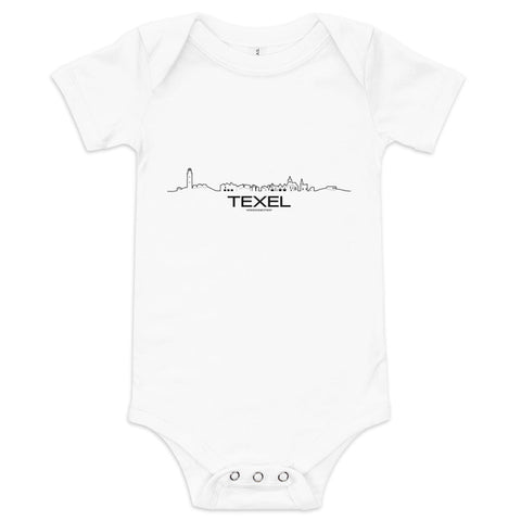 Baby Rompertje Texel houten cadeau decoratie relatiegeschenk van WoodWideCities