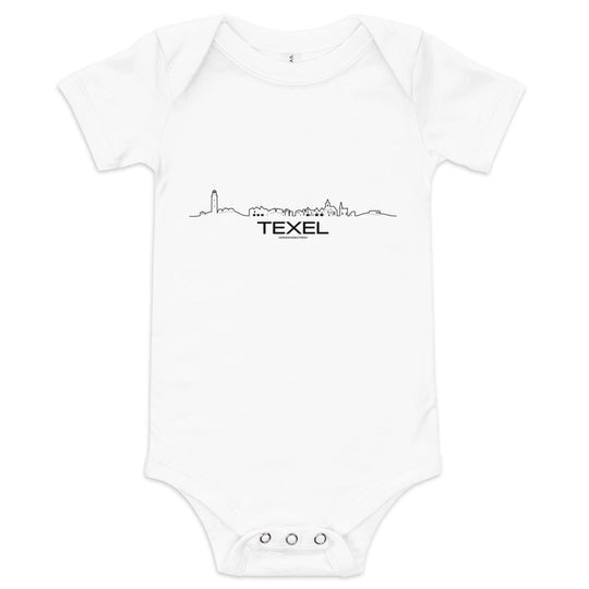 Baby Rompertje Texel houten cadeau decoratie relatiegeschenk van WoodWideCities