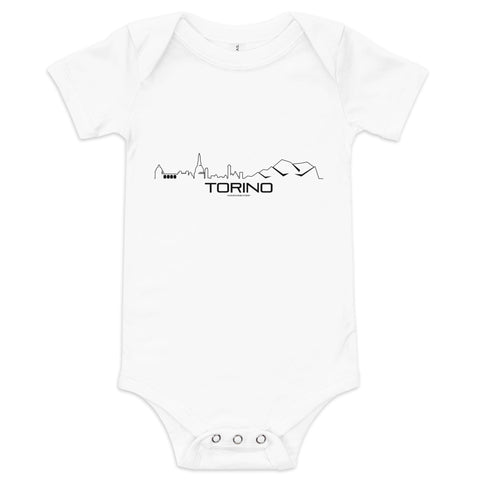 Baby Rompertje Torino White 3-6m houten cadeau decoratie relatiegeschenk van WoodWideCities