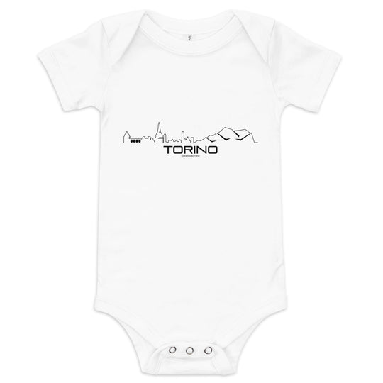 Baby Rompertje Torino White 3-6m houten cadeau decoratie relatiegeschenk van WoodWideCities