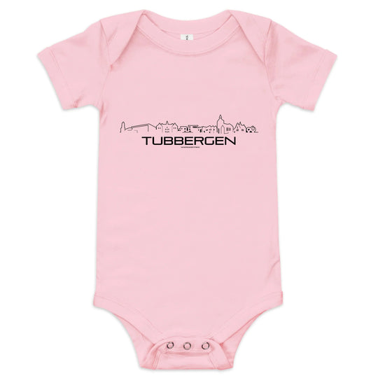 Baby Rompertje Tubbergen uniek cadeau voor baby geboren in Tubbergen geschenk van WoodWideCities