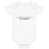 Baby Rompertje Uithoorn White 3-6m houten cadeau decoratie relatiegeschenk van WoodWideCities