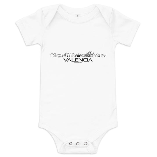 Baby Rompertje Valencia White 3-6m houten cadeau decoratie relatiegeschenk van WoodWideCities