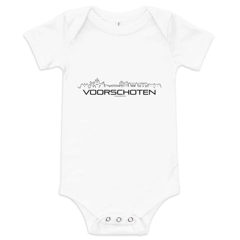 Baby Rompertje Voorschoten White 3-6m houten cadeau decoratie relatiegeschenk van WoodWideCities