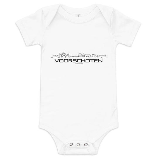 Baby Rompertje Voorschoten White 3-6m houten cadeau decoratie relatiegeschenk van WoodWideCities