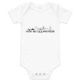 Baby Rompertje Wijk bij Duurstede White 3-6m houten cadeau decoratie relatiegeschenk van WoodWideCities