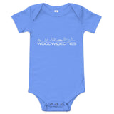 Baby Rompertje WoodWideCities Gemêleerd Colombiaans blauw 3-6 m houten cadeau decoratie relatiegeschenk van WoodWideCities