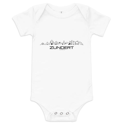 Baby Rompertje Zundert White 3-6m houten cadeau decoratie relatiegeschenk van WoodWideCities