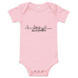 Baby Rompertje Zutphen Pink 3-6m houten cadeau decoratie relatiegeschenk van WoodWideCities