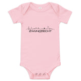 Baby Rompertje Zwijndrecht Pink 3-6m houten cadeau decoratie relatiegeschenk van WoodWideCities