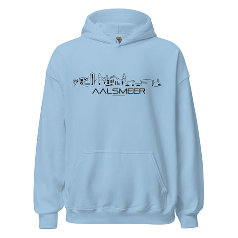 Hoodie Aalsmeer Light Blue S houten cadeau decoratie relatiegeschenk van WoodWideCities