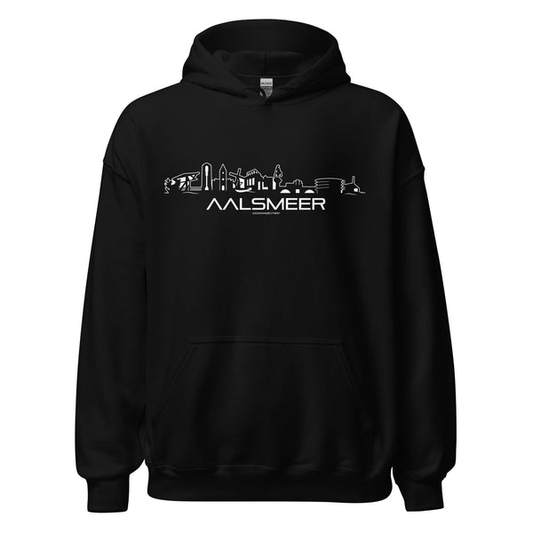 Hoodie Aalsmeer Black S houten cadeau decoratie relatiegeschenk van WoodWideCities
